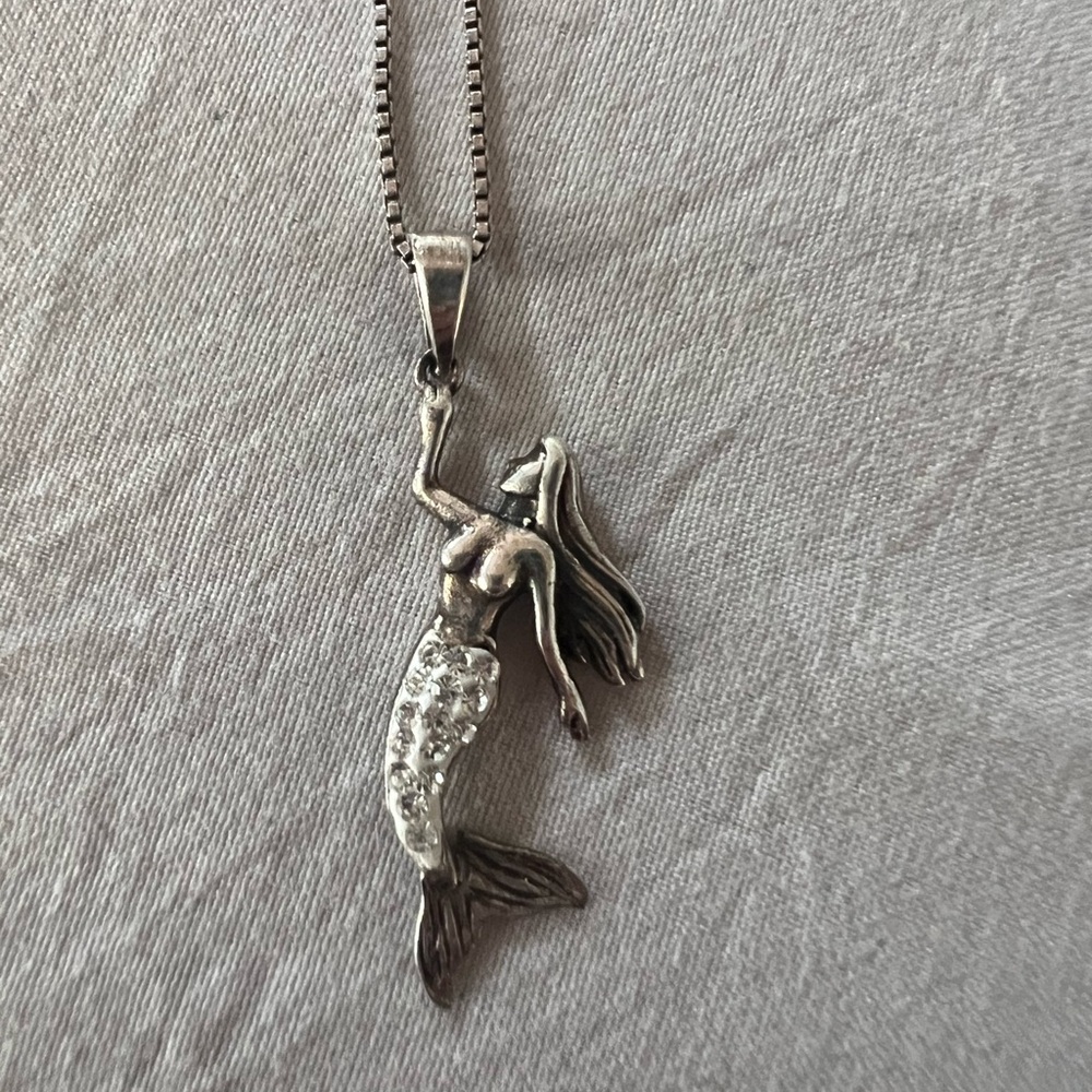 925 Italy chain with mermaid pendant